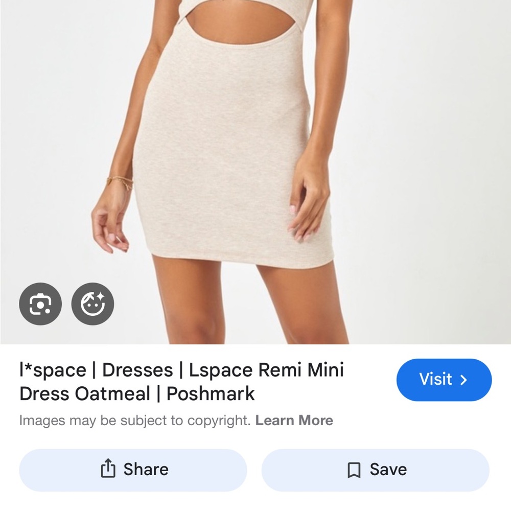 L*Space Oatmeal Mini Dress